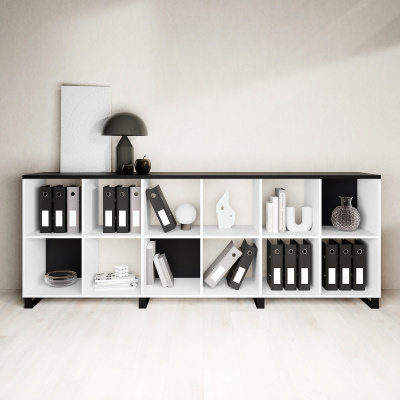 Стеллажная система Лебер на металлокаркасе 2х6